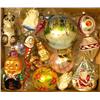 Image 1 : A GROUP OF ASSORTED PAINT-DECORATED FIGURAL GLASS CHRISTMAS ORNAMENTS