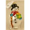 Image 12 : A GROUP OF ASSORTED PAINT-DECORATED FIGURAL GLASS CHRISTMAS ORNAMENTS