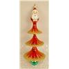 Image 6 : A GROUP OF ASSORTED PAINT-DECORATED FIGURAL GLASS CHRISTMAS ORNAMENTS