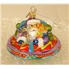 Image 5 : A GROUP OF ASSORTED PAINT-DECORATED FIGURAL GLASS CHRISTMAS ORNAMENTS