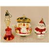 Image 6 : A GROUP OF ASSORTED PAINT-DECORATED FIGURAL GLASS CHRISTMAS ORNAMENTS