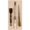 Image 4 : A LARGE GROUP OF STERLING SILVER AND SILVER PLATED FLATWARE ITEMS