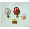 Image 1 : A GROUP OF FOUR FABERGE ENAMEL AND GLASS ITEMS