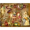 Image 1 : A GROUP OF ASSORTED  PAINT-DECORATED FIGURAL GLASS CHRISTMAS ORNAMENTS