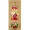 Image 4 : A GROUP OF ASSORTED  PAINT-DECORATED FIGURAL GLASS CHRISTMAS ORNAMENTS