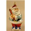 Image 9 : A GROUP OF ASSORTED  PAINT-DECORATED FIGURAL GLASS CHRISTMAS ORNAMENTS