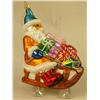 Image 2 : A GROUP OF ASSORTED  PAINT-DECORATED FIGURAL GLASS CHRISTMAS ORNAMENTS