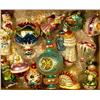 Image 1 : A GROUP OF ASSORTED  PAINT-DECORATED FIGURAL GLASS CHRISTMAS ORNAMENTS