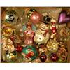 Image 1 : A GROUP OF ASSORTED  PAINT-DECORATED FIGURAL GLASS CHRISTMAS ORNAMENTS