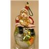 Image 2 : A GROUP OF ASSORTED  PAINT-DECORATED FIGURAL GLASS CHRISTMAS ORNAMENTS