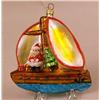 Image 3 : A GROUP OF ASSORTED OVERSIZE PAINT-DECORATED FIGURAL GLASS CHRISTMAS ORNAMENTS