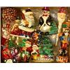 Image 1 : A GROUP OF ASSORTED PAINT-DECORATED FIGURAL GLASS CHRISTMAS ORNAMENTS
