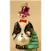 Image 3 : A GROUP OF ASSORTED PAINT-DECORATED FIGURAL GLASS CHRISTMAS ORNAMENTS