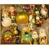Image 1 : A GROUP OF ASSORTED PAINT-DECORATED FIGURAL GLASS CHRISTMAS ORNAMENTS