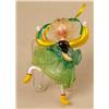 Image 9 : A GROUP OF ASSORTED PAINT-DECORATED FIGURAL GLASS CHRISTMAS ORNAMENTS