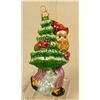 Image 8 : A GROUP OF ASSORTED PAINT-DECORATED FIGURAL GLASS CHRISTMAS ORNAMENTS