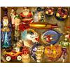 Image 1 : A GROUP OF ASSORTED PAINT-DECORATED FIGURAL GLASS CHRISTMAS ORNAMENTS