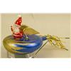 Image 4 : A GROUP OF ASSORTED PAINT-DECORATED FIGURAL GLASS CHRISTMAS ORNAMENTS
