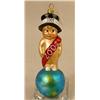 Image 9 : A GROUP OF ASSORTED PAINT-DECORATED FIGURAL GLASS CHRISTMAS ORNAMENTS