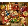 Image 1 : A GROUP OF ASSORTED PAINT-DECORATED FIGURAL GLASS CHRISTMAS ORNAMENTS