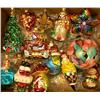 Image 1 : A GROUP OF ASSORTED PAINT-DECORATED FIGURAL GLASS CHRISTMAS ORNAMENTS