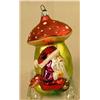 Image 6 : A GROUP OF ASSORTED PAINT-DECORATED FIGURAL GLASS CHRISTMAS ORNAMENTS