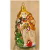 Image 9 : A GROUP OF ASSORTED PAINT-DECORATED FIGURAL GLASS CHRISTMAS ORNAMENTS