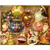 Image 1 : A GROUP OF ASSORTED PAINT-DECORATED FIGURAL GLASS CHRISTMAS ORNAMENTS