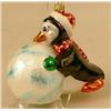 Image 5 : A GROUP OF ASSORTED PAINT-DECORATED FIGURAL GLASS CHRISTMAS ORNAMENTS
