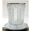 Image 1 : A FROSTED GLASS OAK LEAF CENTER TABLE