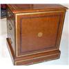 Image 3 : A GEORGE III TOOLED LEATHER-MOUNTED FILING CABINET
