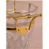 Image 3 : A GILT-METAL DECORATED COLORLESS GLASS ICE BUCKET