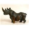 Image 2 : TWO CAST BRONZE RHINOCEROS FIGURALS