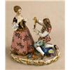 Image 3 : A GROUP OF THREE POLYCHROME-DECORATED PARCEL-GILT PORCELAIN FIGURINES