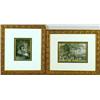 Image 1 : TWO FRAMED POLYCHROME PRINTS