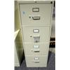 Image 1 : A GROUP OF THREE TALL FILING CABINETS