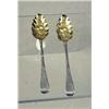 Image 1 : A PAIR OF ENGLISH STERLING SILVER BERRY SPOONS