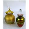 Image 5 : SIX IRIDESCENT ART GLASS PERFUME BOTTLES