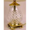 Image 3 : TWO BRASS MOUNTED CUT CRYSTAL LAMPS