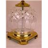 Image 5 : TWO BRASS MOUNTED CUT CRYSTAL LAMPS