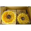 Image 1 : A BOX OF SUNFLOWER CANDLES