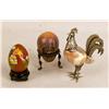 Image 4 : A GROUP OF ASSORTED DECORATIVE EGGS