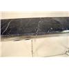 Image 3 : A CONTEMPORARY CHROME AND MARBLE PIER TABLE