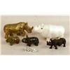 Image 1 : A GROUP OF ASSORTED RHINOCEROS FIGURINES