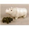 Image 4 : A GROUP OF ASSORTED RHINOCEROS FIGURINES