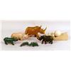 Image 1 : A GROUP OF ASSORTED RHINOCEROS FIGURINES