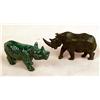 Image 4 : A GROUP OF ASSORTED RHINOCEROS FIGURINES