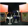 Image 1 : NINE BACCARAT "VEGA" PATTERN MARTINI GLASSES