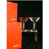 Image 1 : FIVE BACCARAT "VEGA" PATTERN MARTINI GLASSES