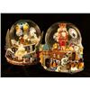 Image 1 : TWO REVOLVING MUSICAL SNOW GLOBES